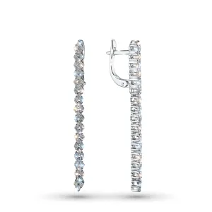 Серьги из белого золота