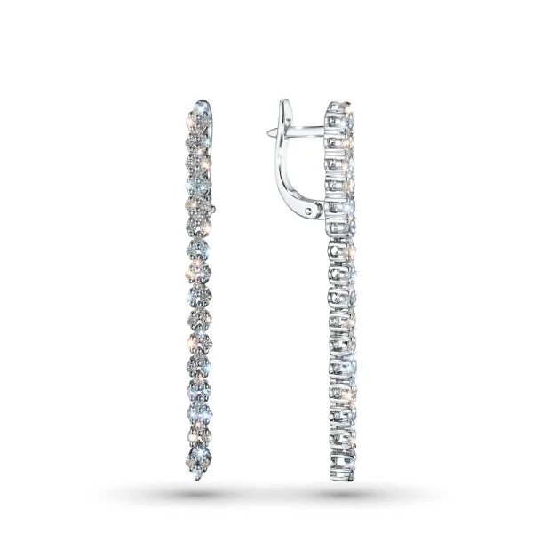Серьги из белого золота