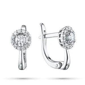 Серьги из белого золота