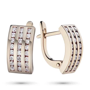 Серьги из красного золота