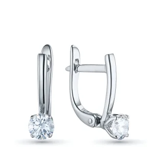 Серьги из белого золота