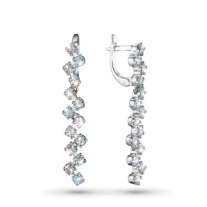 Серьги из белого золота