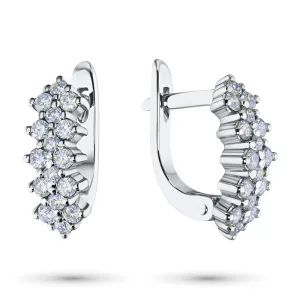 Серьги из белого золота