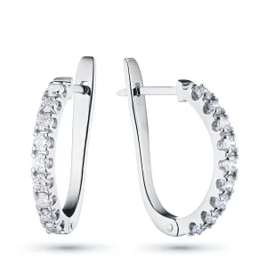 Серьги из белого золота