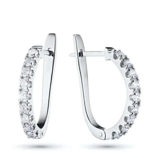 Серьги из белого золота