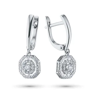 Серьги из белого золота