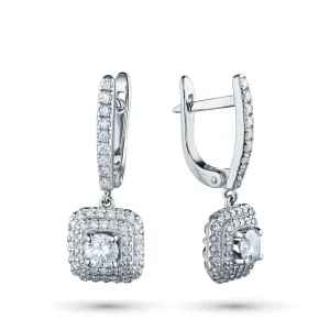 Серьги из белого золота